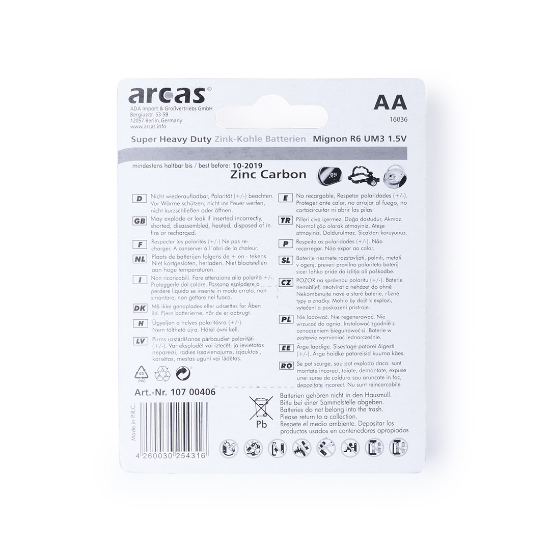 Blister 4 Batterien 1,5V AA/ R06 – Bild 3