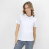 Erwachsene Frauen Weiß Polo-Shirt Koupan