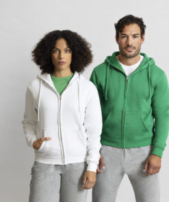 Erwachsene Sweatshirt mit Kapuze + Reißverschluss Walder