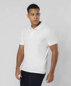 Erwachsene Weiß Polo-Shirt Charles
