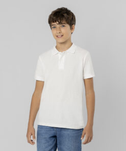 Kinder Weiß Polo-Shirt Charles