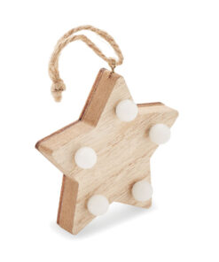 Anhänger aus Holz mit LED LALIE