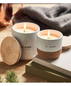 Kerze im Steinguttopf 80 g MENKAURE Weiß 11 mo2061 06 print