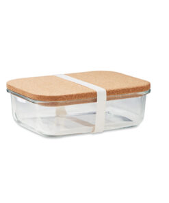 Lunchbox Glas mit Kork CANOA
