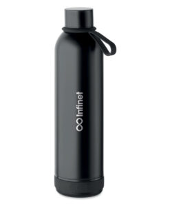 Doppelwandige Flasche 500ml MUSEY Schwarz 18 mo2312 03 print