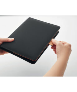 DIN A5 Konferenzmappe RPET FEUX Schwarz 13 mo2360 03 detail