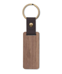 Alternative view of Schlüsselring Walnuss und PU NAWKEY