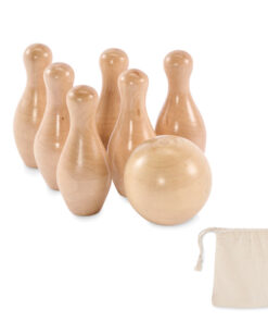 Mini-Bowling-Set Kiefernholz BOLITO