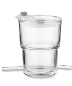 Alternative view of Glasbecher mit Trinkhalm 400ml SIP