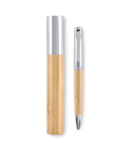 Kugelschreiber Metall/Bambus SIDEN