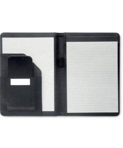 DIN A5-Mappe 300D RPET FOLIO Schwarz 12 mo2569 03 side