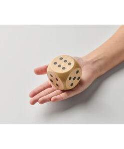 Alternative view of Spielwürfel Schima-Holz Ø 5cm DADO