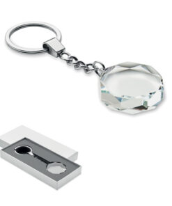 Schlüsselanhänger Glas rund ROUNDWARD