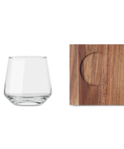 Alternative view of Glas mit Untersetzer DRINKS