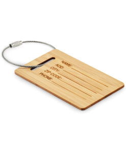 Kofferanhänger aus Bambus MIO