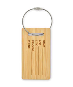 Alternative view of Kofferanhänger aus Bambus MIO