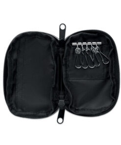 Schlüsseletui 300D RPET ROVER Schwarz 11 mo2822 03 side