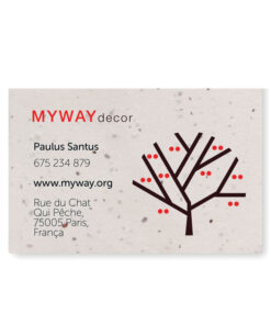 Alternative view of Wildblumensamen-Visitenkarte. ASIDA