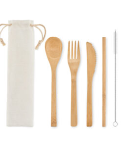 Besteck-Set Bambus SETSTRAW
