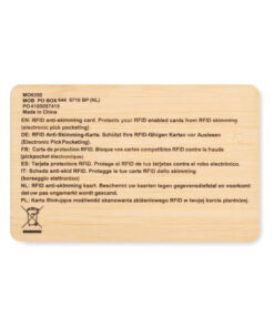 Alternative view of RFID Karte aus Bambus CUSTOS +