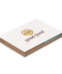 Notiz-Set mit Blumensamen GROW ME Weiß 12 mo6235 06 print