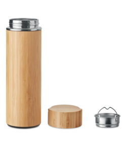 Isolierflasche 400ml TAMPERE Holz 14 mo6272 40 open