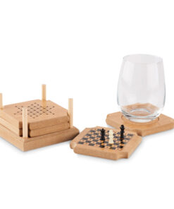 Untersetzer-Set mit Spielen COASTGAME Holz 10 mo6382 40 side