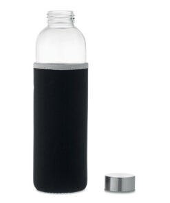Trinkflasche Glas 750 ml UTAH LARGE Schwarz 13 mo6545 03 open