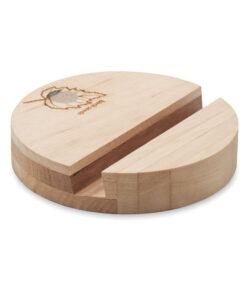 Smartphone Halter Birkenholz GROW ROUND STAND Holz 8 mo6691 40 open