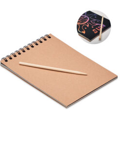 Notizbuch mit Kratzpapier BLACK