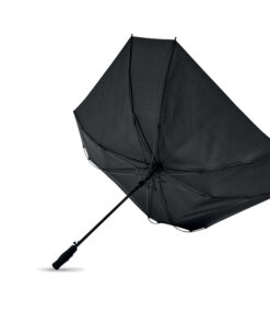 27" Regenschirm, quadratisch COLUMBUS Schwarz 10 mo6782 03 open