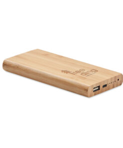 Powerbank mit Ladestation ARENA C Holz 11 mo6815 40 print