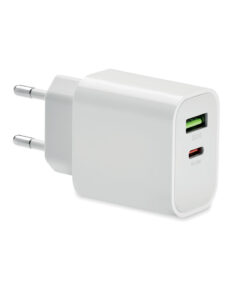 18W 2-Port USB-Ladegerät EU-Ste PORT