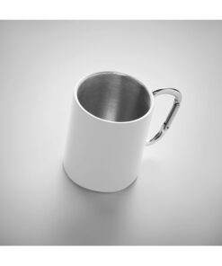 Trinkbecher mit Karabiner AROM Weiß 10 mo6918 06 detail