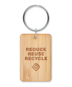 Schlüsselring Bambus, eckig ANGLEBOO Holz 8 mo6978 40 print