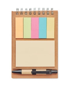 Notizbuch mit Klebezetteln MULTIBOOK Beige 11 mo8107 13 open