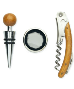 Alternative view of Wein-Set in Bambus-Box SONOMA