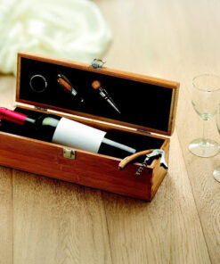 Wein-Set in Bambus-Box TARDOR 12 mo8293 40 ambiant