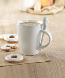 Alternative view of Tasse mit Löffel Sublimation SUBLIMKONIK