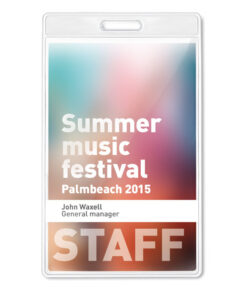 Transparente Kartenhülle BADGO Transparent 7 mo8600 22 print