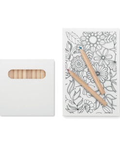 Mal-Set mit Buntstiften PAINT&RELAX Weiß 13 mo8850 06 detail