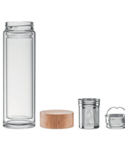 Alternative view of Trinkflasche Glas 400ml BATUMI GLASS