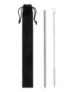 Edelstahl Trinkhalme-Set COLD STRAW