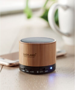 Runder wireless Lautsprecher ROUND BAMBOO 11 mo9608 03 print
