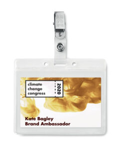 Transparente Kartenhülle CLIPBADGE Transparent 7 mo9642 22 print