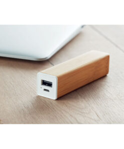 Powerbank 2200 mAh Bambus POWERBAM Holz 13 mo9673 40 ambiant