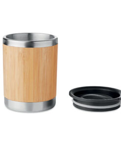 Trinkbecher Bambus 250 ml LOKKA Holz 11 mo9937 40 open