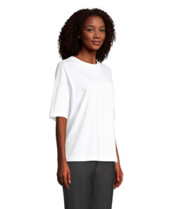BOXY WOMEN T-SHIRT OVERSIZE BOXY MEN 7 s03807 wh side