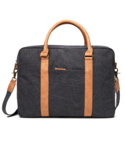 Alternative view of VINGA Bosler Computertasche aus RCS recyceltem Canvas