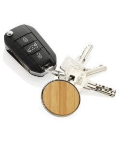 Schlüsselanhänger aus RCS rec. Zinklegierung mit Bambus 10 P191.6709 B 3 3137dfe0391549b2a57e42b05d701be0